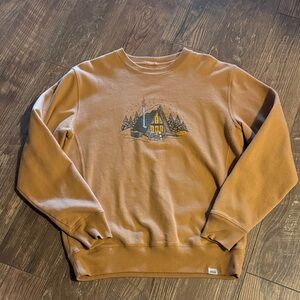 Stio Unisex Aframe Apres Crewneck Sweater Chipmunk Brown, Size M